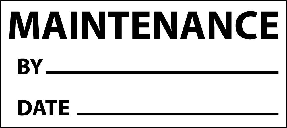 Maintenance By & Date Label - 3 Pack-eSafety Supplies, Inc