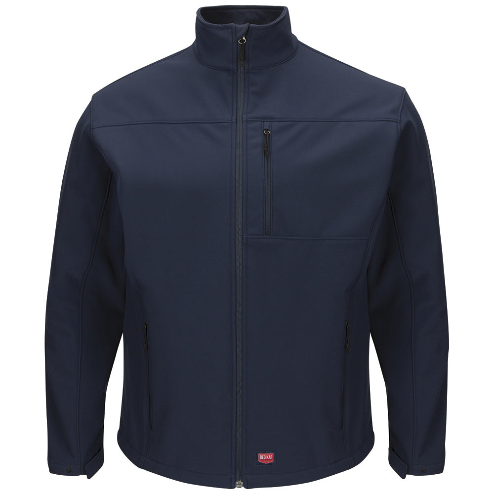 Red Kap Deluxe Soft Shell Jacket JP68 - Navy-eSafety Supplies, Inc