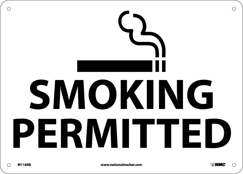 Smoking Permitted Sign-eSafety Supplies, Inc