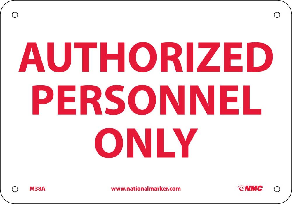 Authorized Personnel Only Sign-eSafety Supplies, Inc