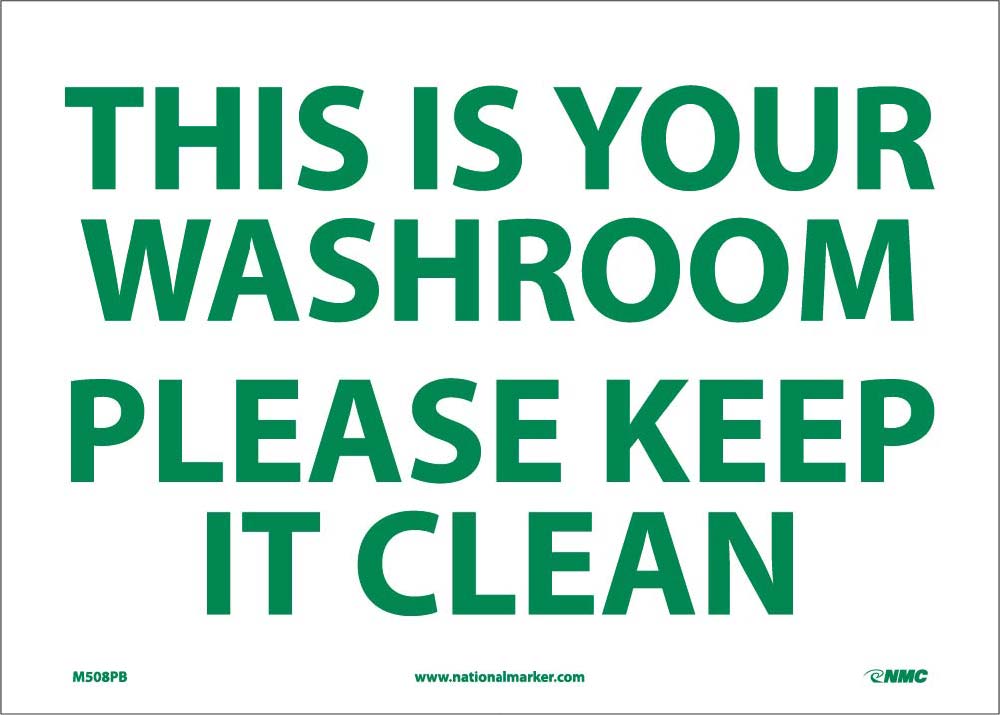 Keep It Clean Sign-eSafety Supplies, Inc