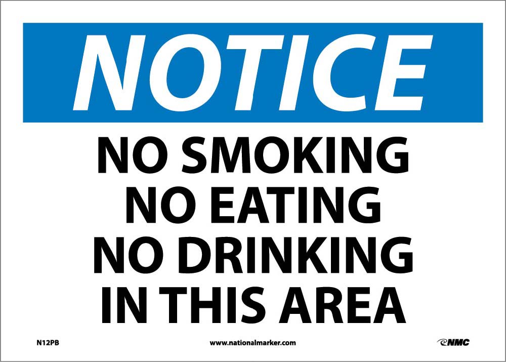 Notice No Smoking Sign-eSafety Supplies, Inc