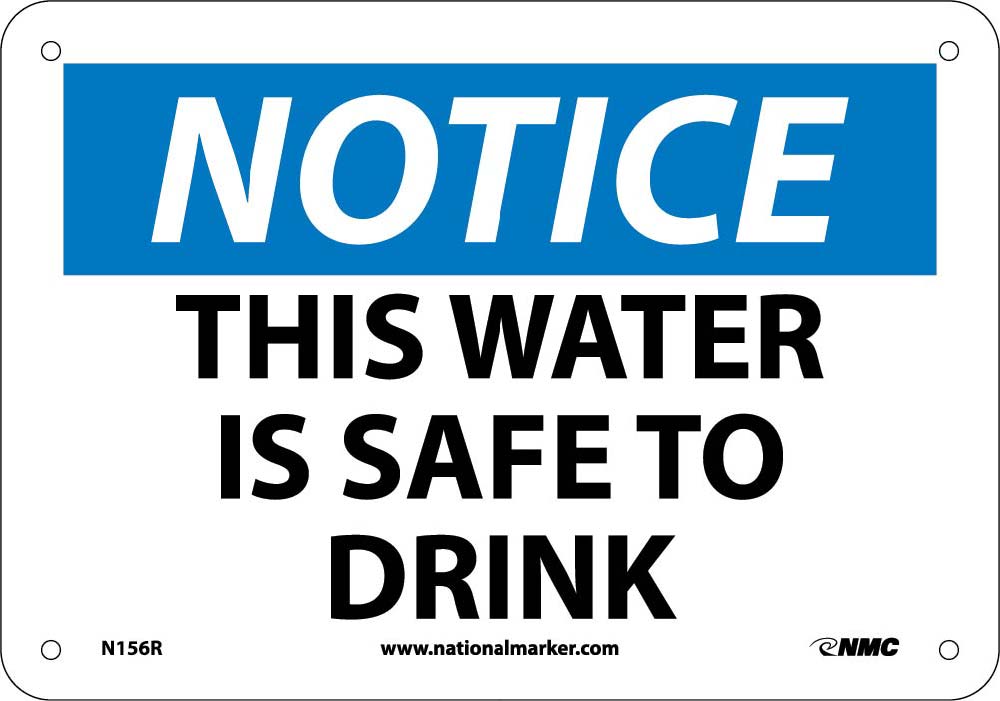 This Water Is Safe To Drink Sign-eSafety Supplies, Inc