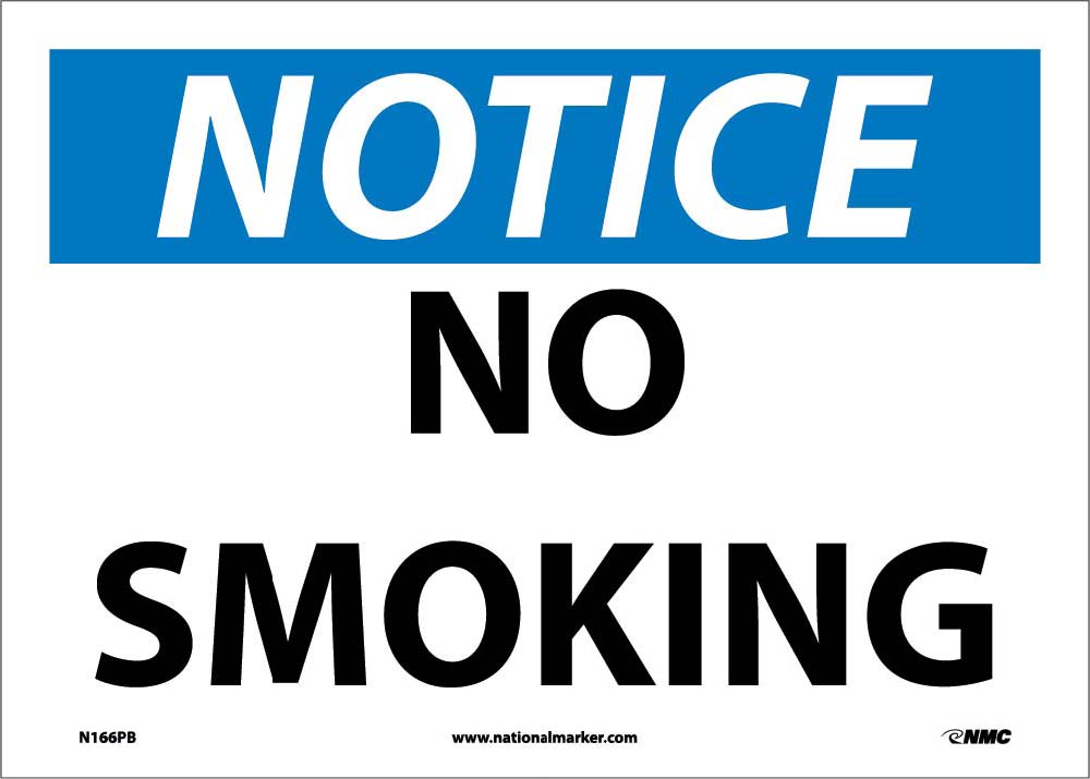 Notice No Smoking-eSafety Supplies, Inc