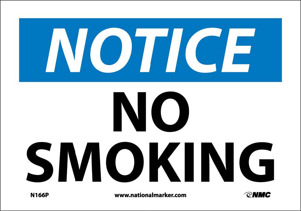 Notice No Smoking-eSafety Supplies, Inc