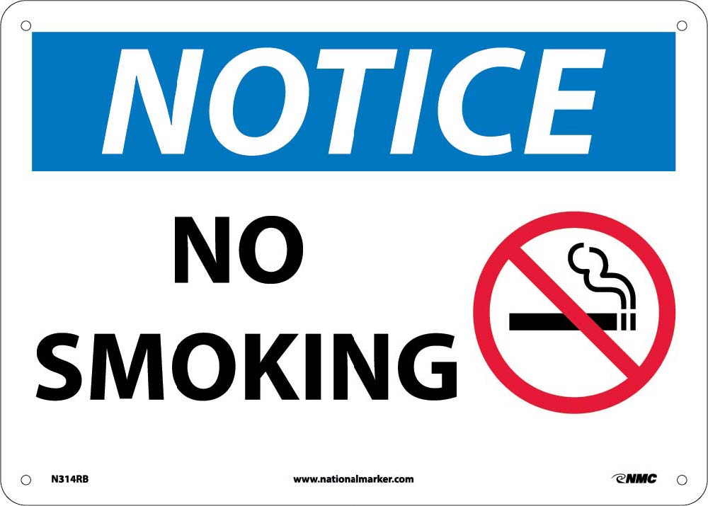 Notice No Smoking-eSafety Supplies, Inc