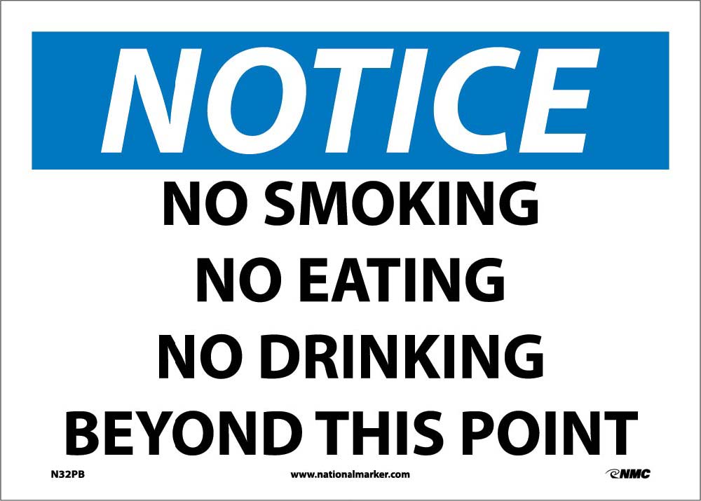 Notice No Smoking Beyond This Point Sign-eSafety Supplies, Inc