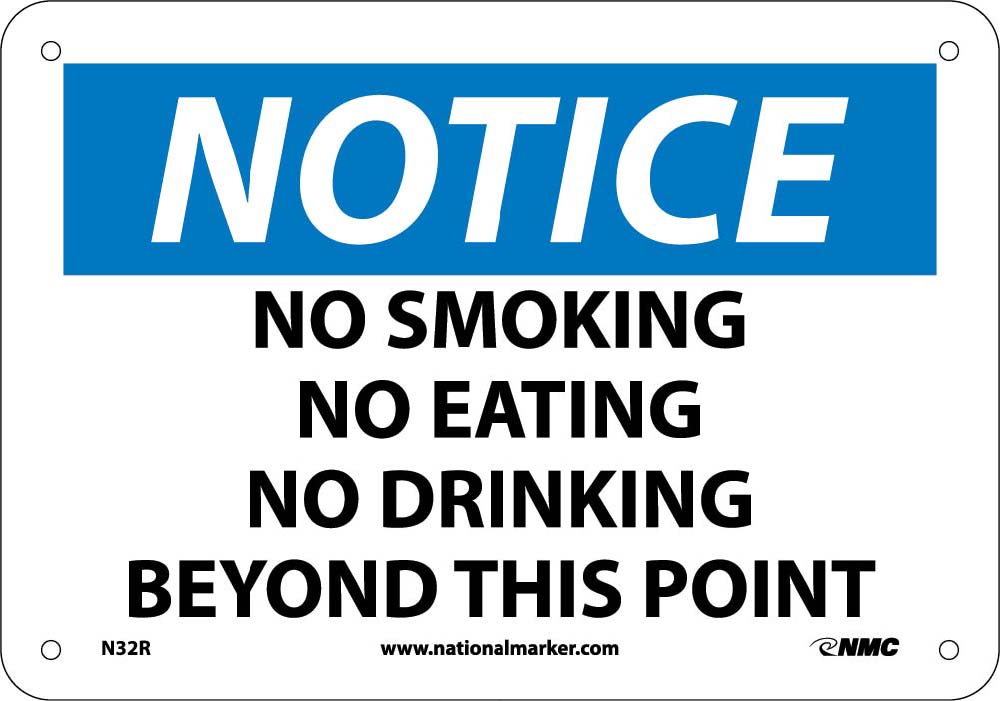 Notice No Smoking Beyond This Point Sign-eSafety Supplies, Inc