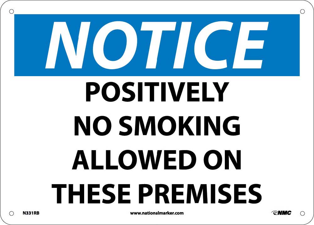 Notice No Smoking Sign-eSafety Supplies, Inc