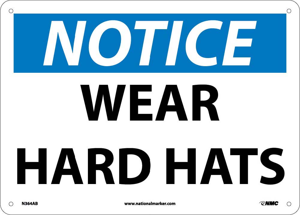 Wear Hard Hats Sign-eSafety Supplies, Inc