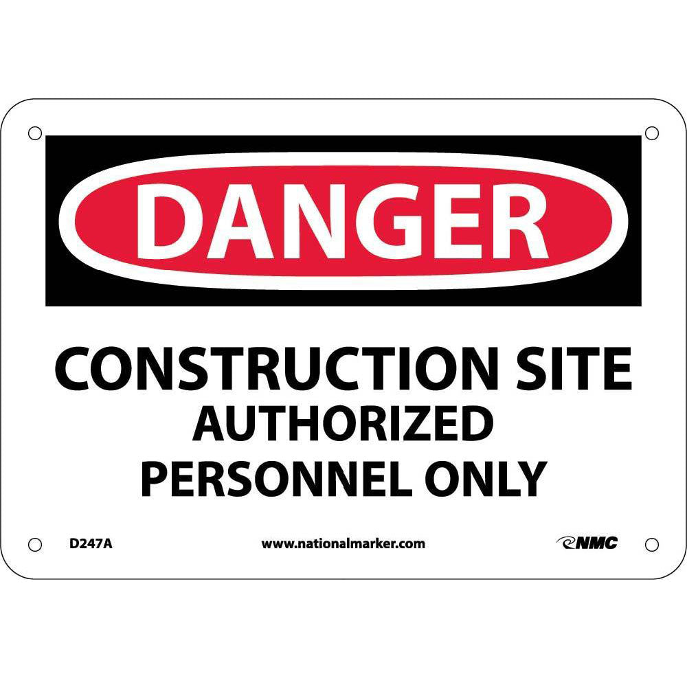 Danger Construction Site Sign-eSafety Supplies, Inc