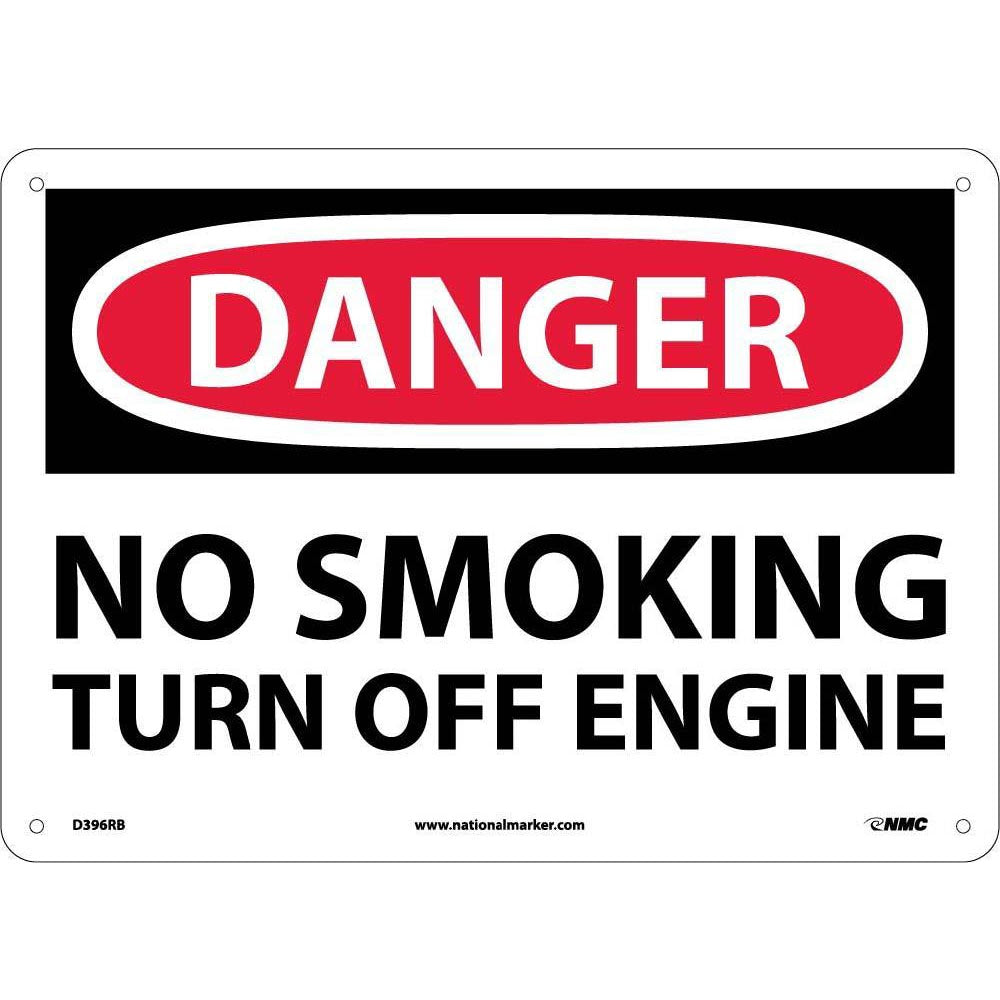 Danger No Smoking Turn Off Engine Sign-eSafety Supplies, Inc