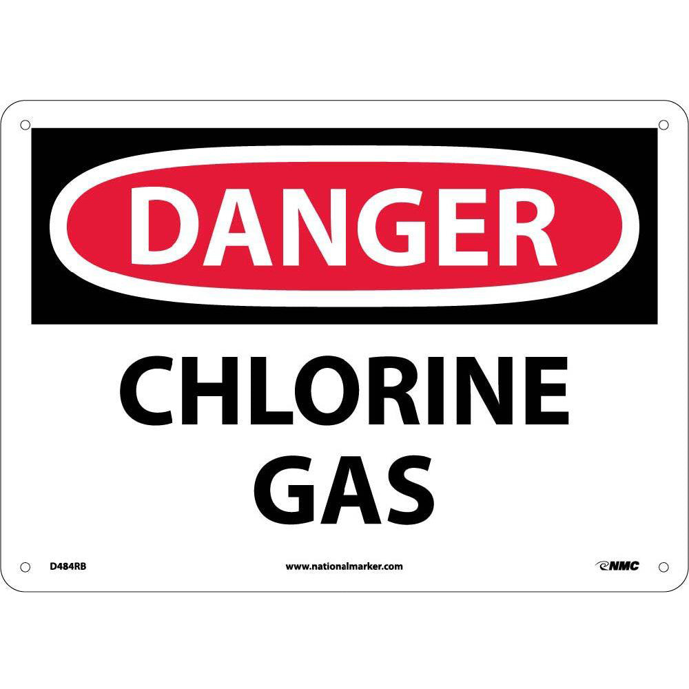 Danger Chlorine Gas Sign-eSafety Supplies, Inc