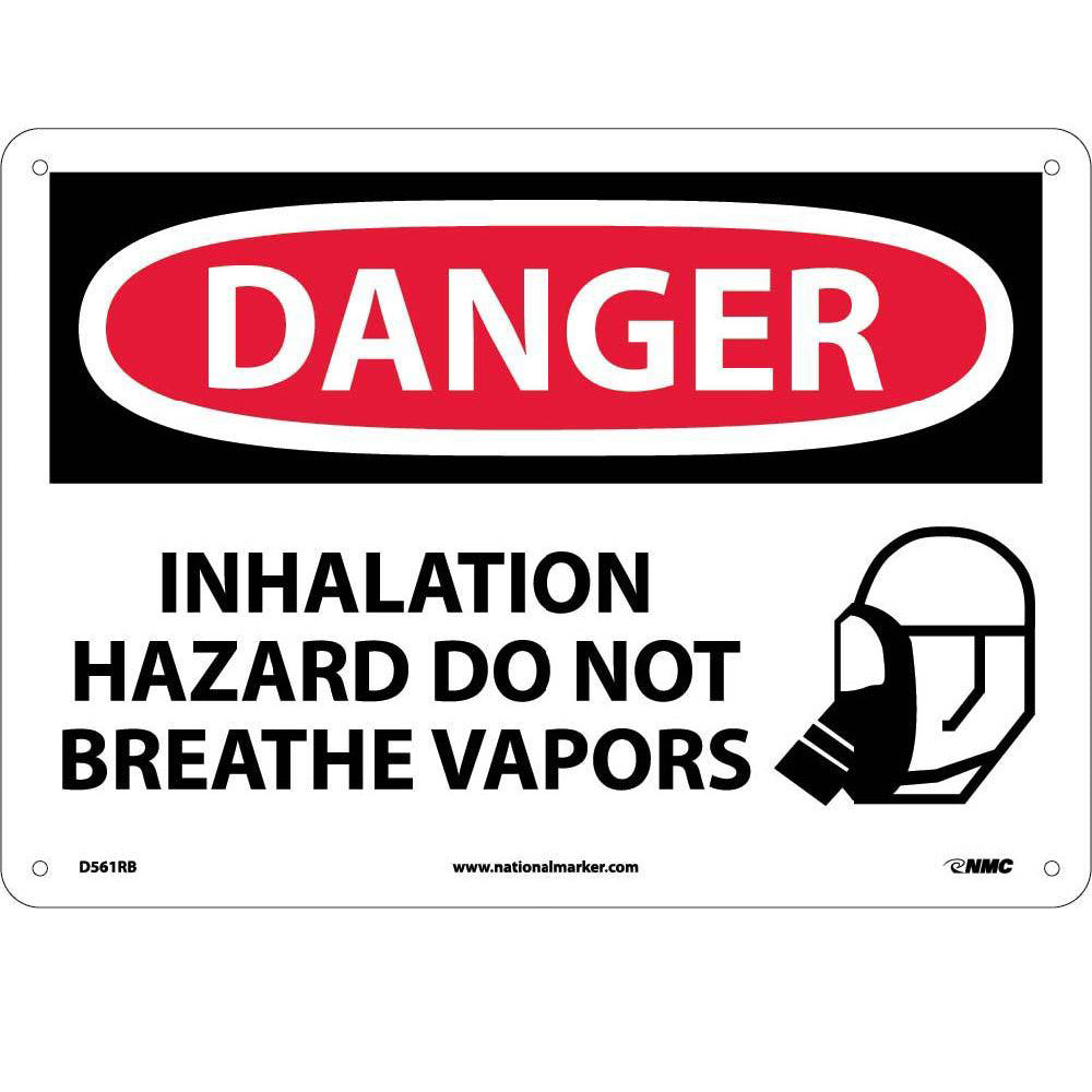 Danger Inhalation Hazard Do Not Breath Vapors Sign-eSafety Supplies, Inc