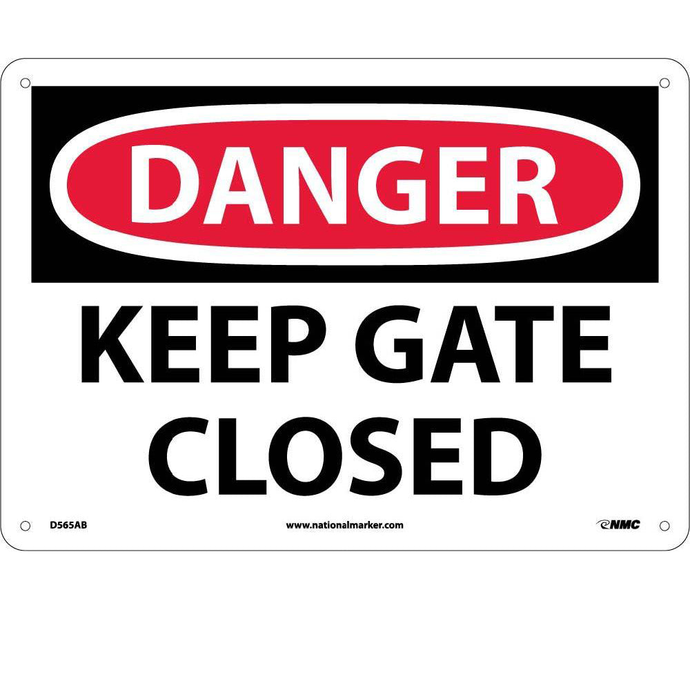 Danger Keep Gate Closed Sign-eSafety Supplies, Inc