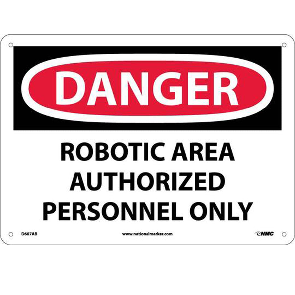 Danger Robotic Area Authorized Personnel Only Sign-eSafety Supplies, Inc