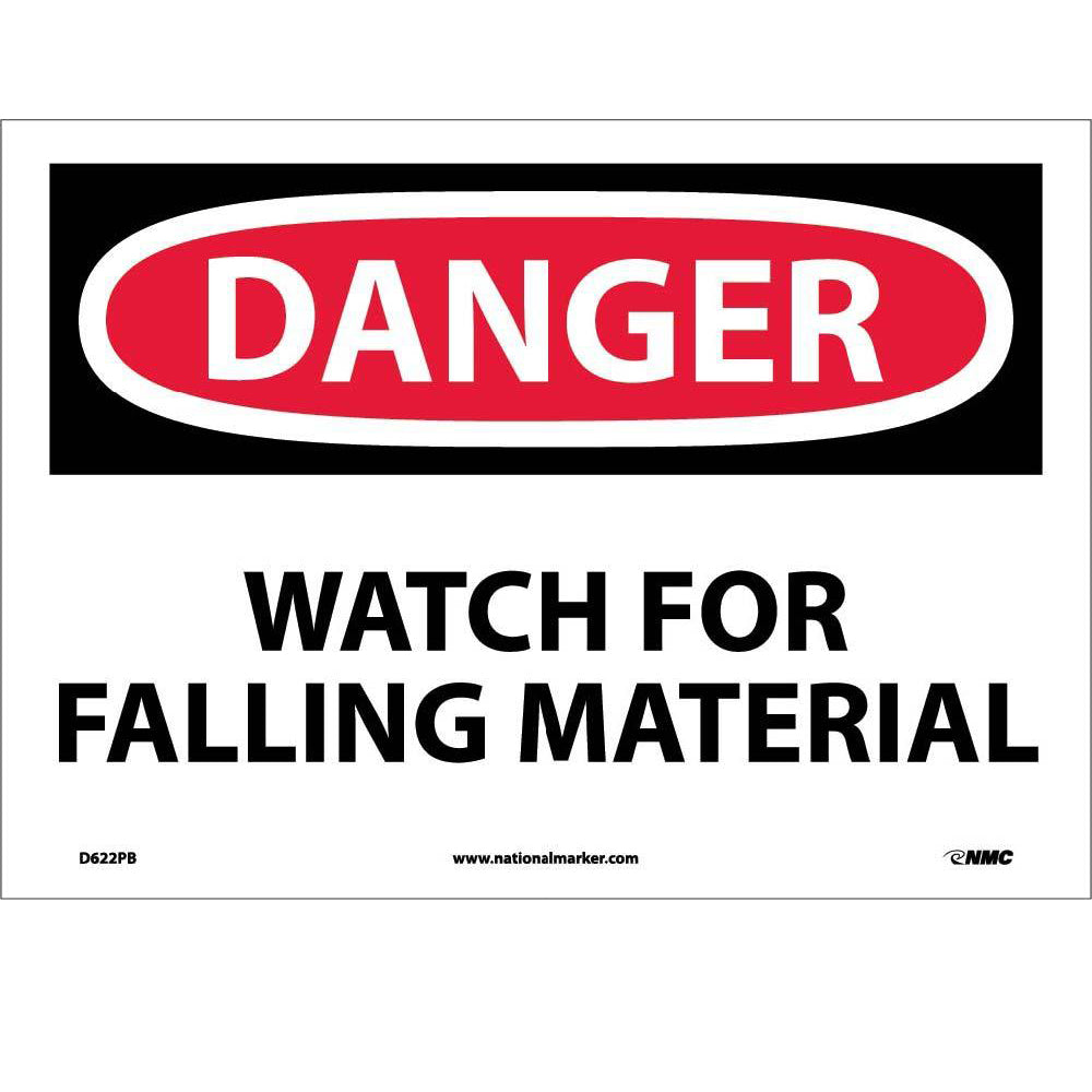 Danger Watch For Falling Material Sign-eSafety Supplies, Inc