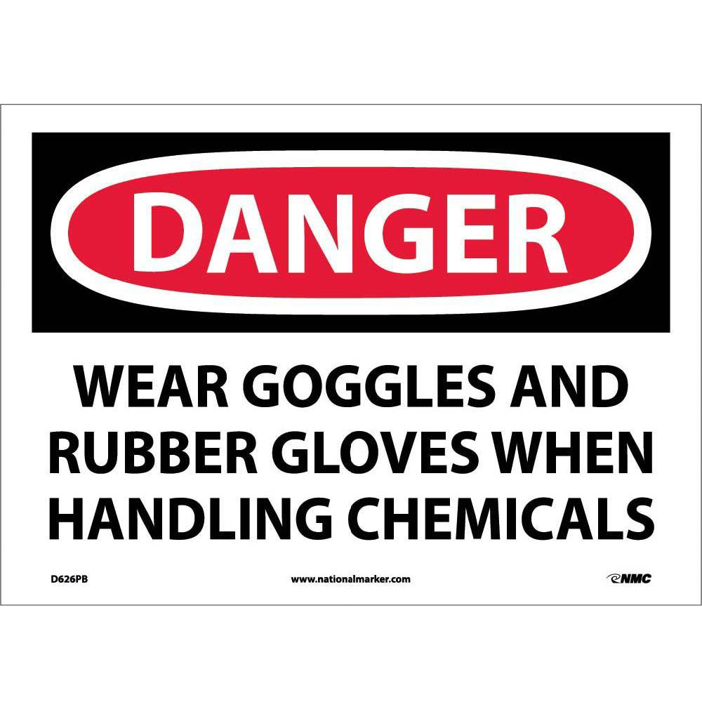 Danger Wear Ppe When Handling Chemicals Sign-eSafety Supplies, Inc