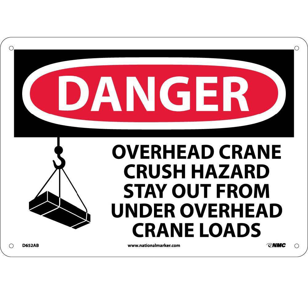 Danger Overhead Crane Sign-eSafety Supplies, Inc