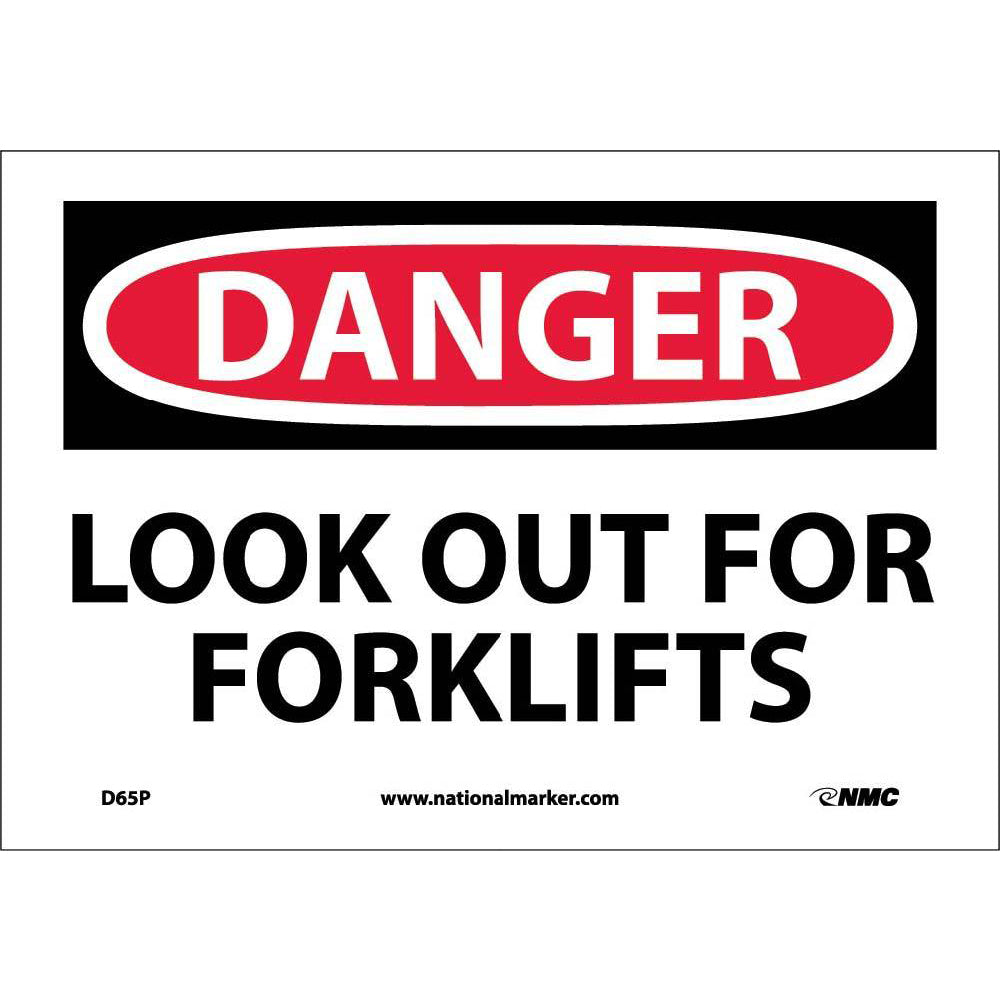 Danger Look Out For Fork Lifts Sign-eSafety Supplies, Inc