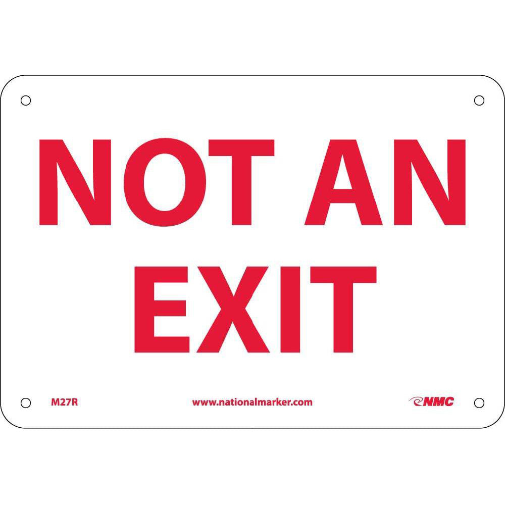 Not An Exit Sign-eSafety Supplies, Inc