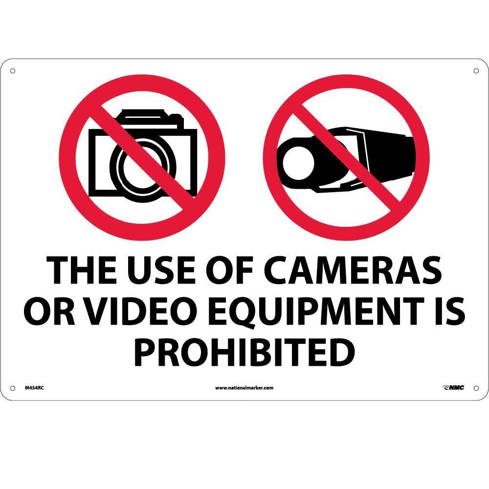 The Use Of Cameras Or Video Equipment Is Prohibited Sign-eSafety Supplies, Inc