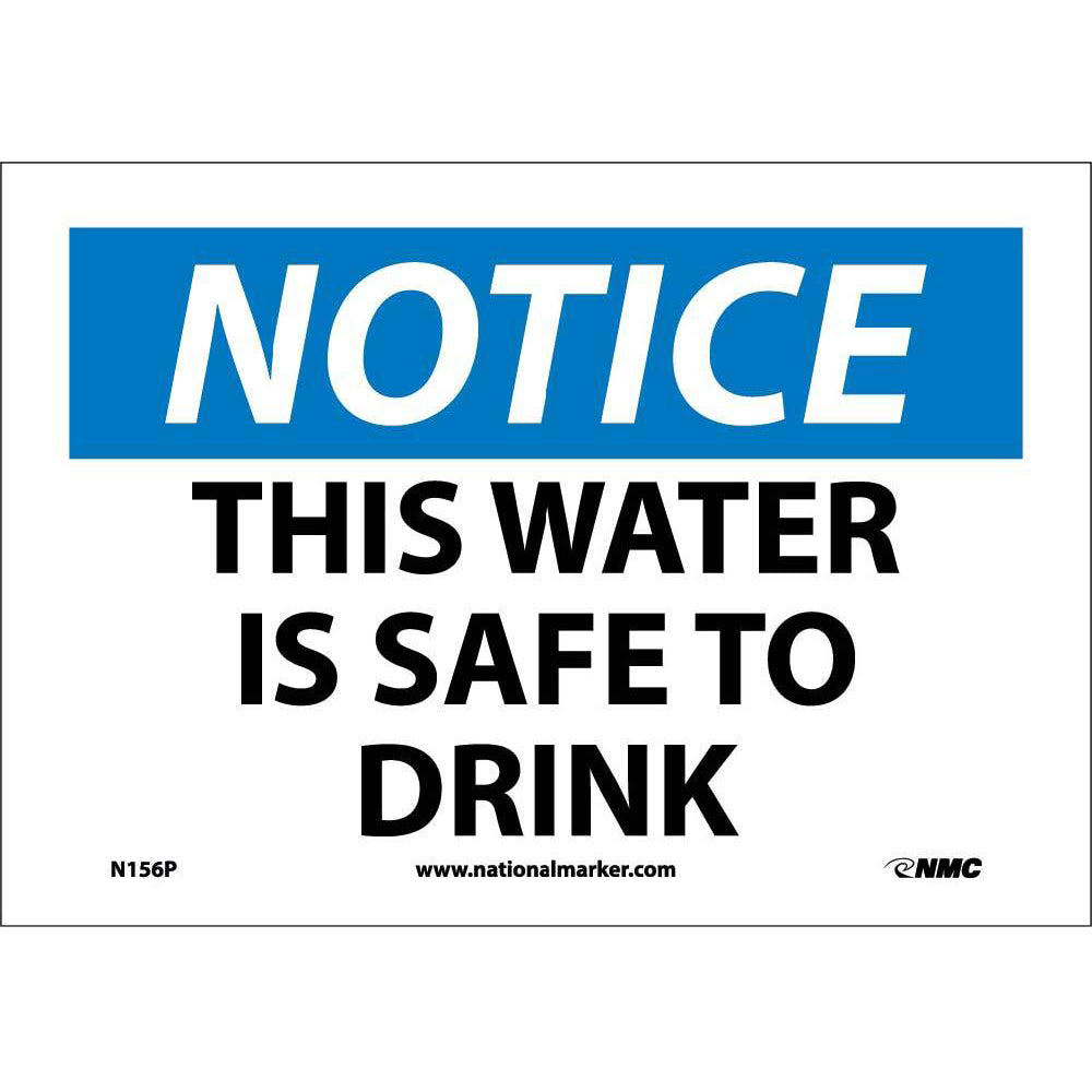 This Water Is Safe To Drink Sign-eSafety Supplies, Inc