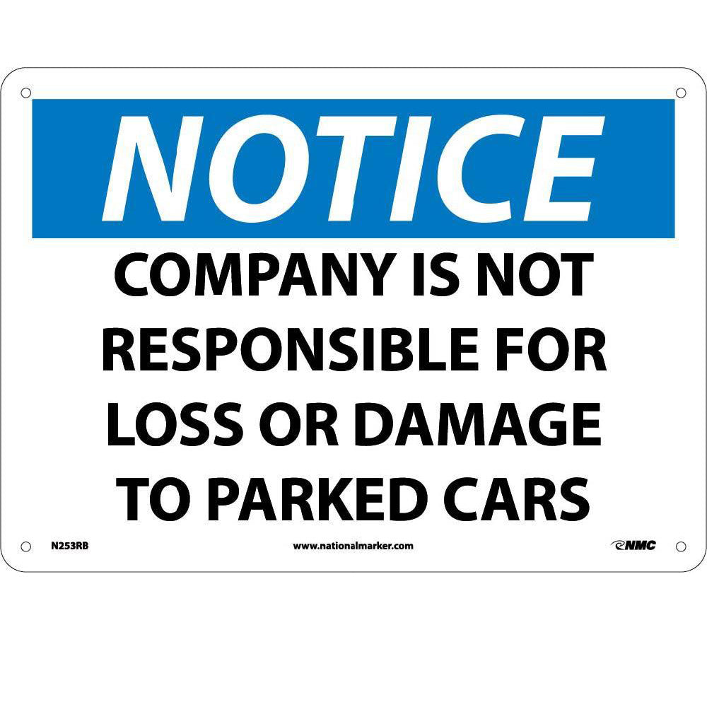 Company Is Not Responsible F.. Sign-eSafety Supplies, Inc