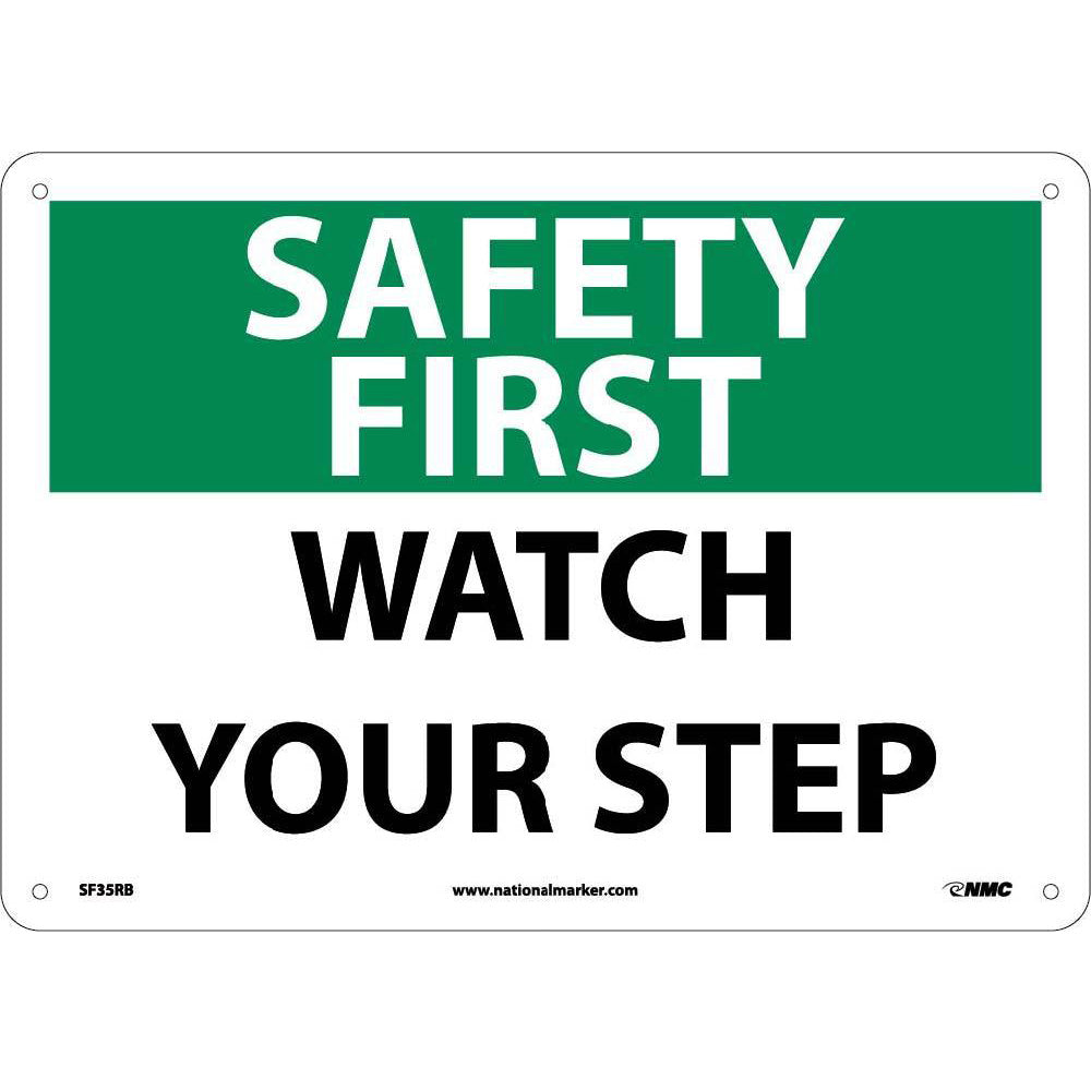 Safety First Watch Your Step Sign-eSafety Supplies, Inc