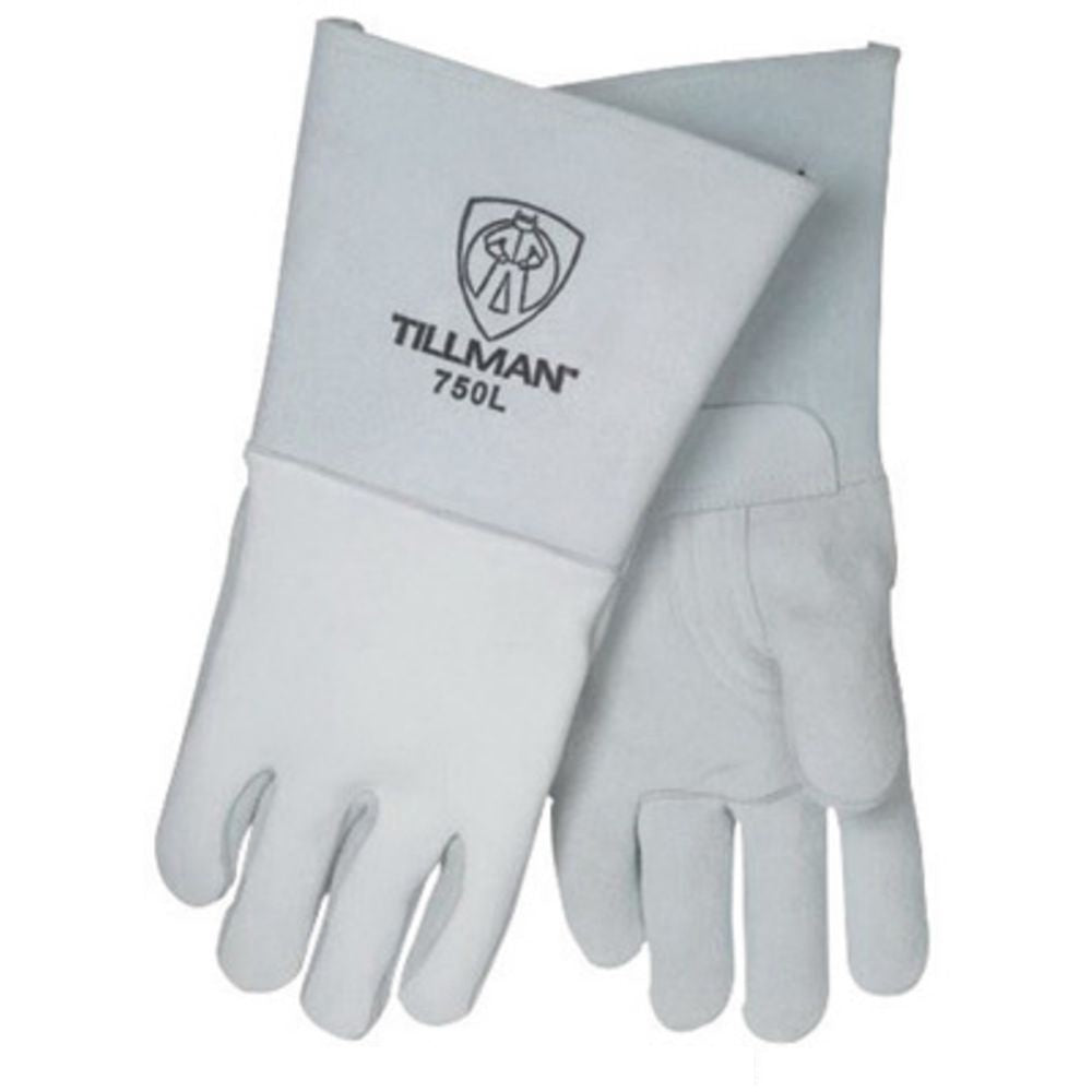 Tillman X-Large 14" Gray Top Grain Elkskin Cotton/Foam Lined Right Hand Welders Gloves-eSafety Supplies, Inc