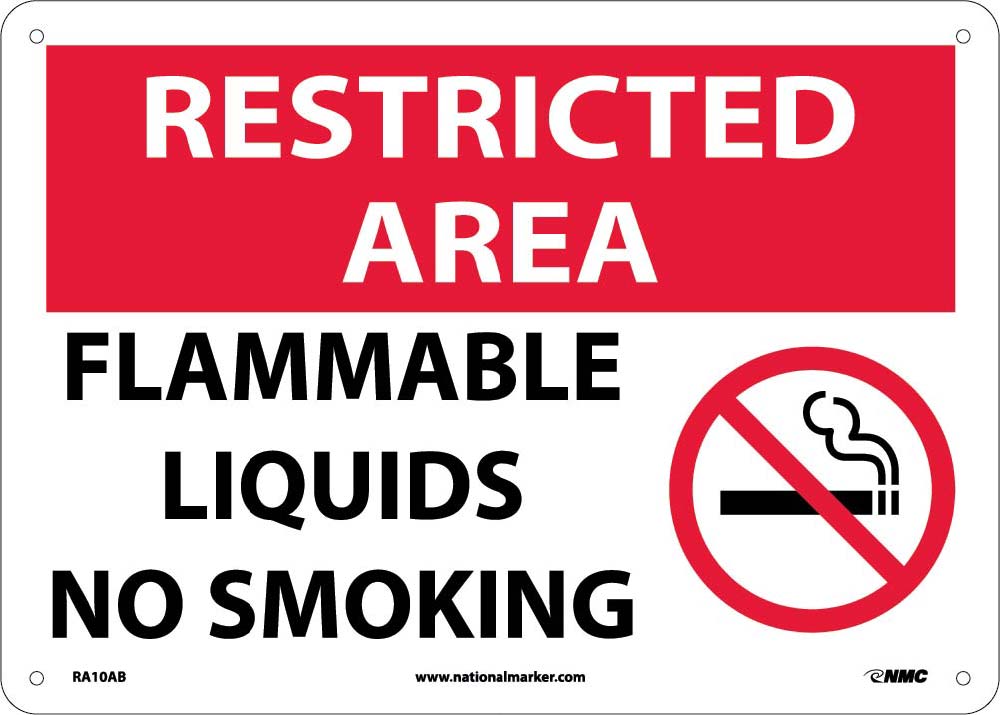 Restricted Area Do Not Smoke In This Area Sign-eSafety Supplies, Inc