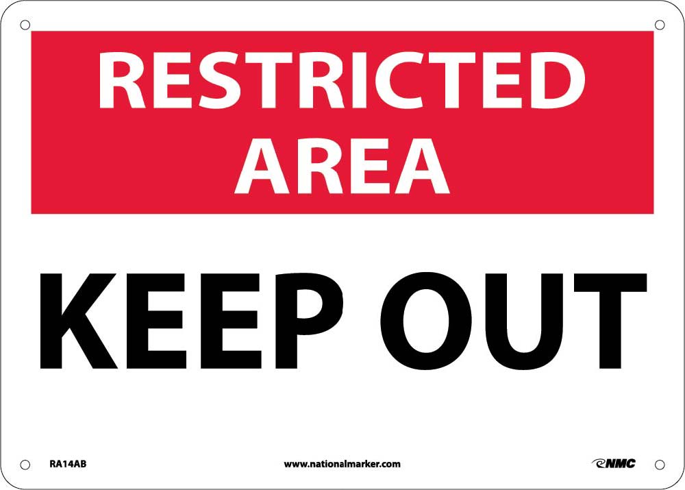 Restricted Area Keep Out Sign-eSafety Supplies, Inc