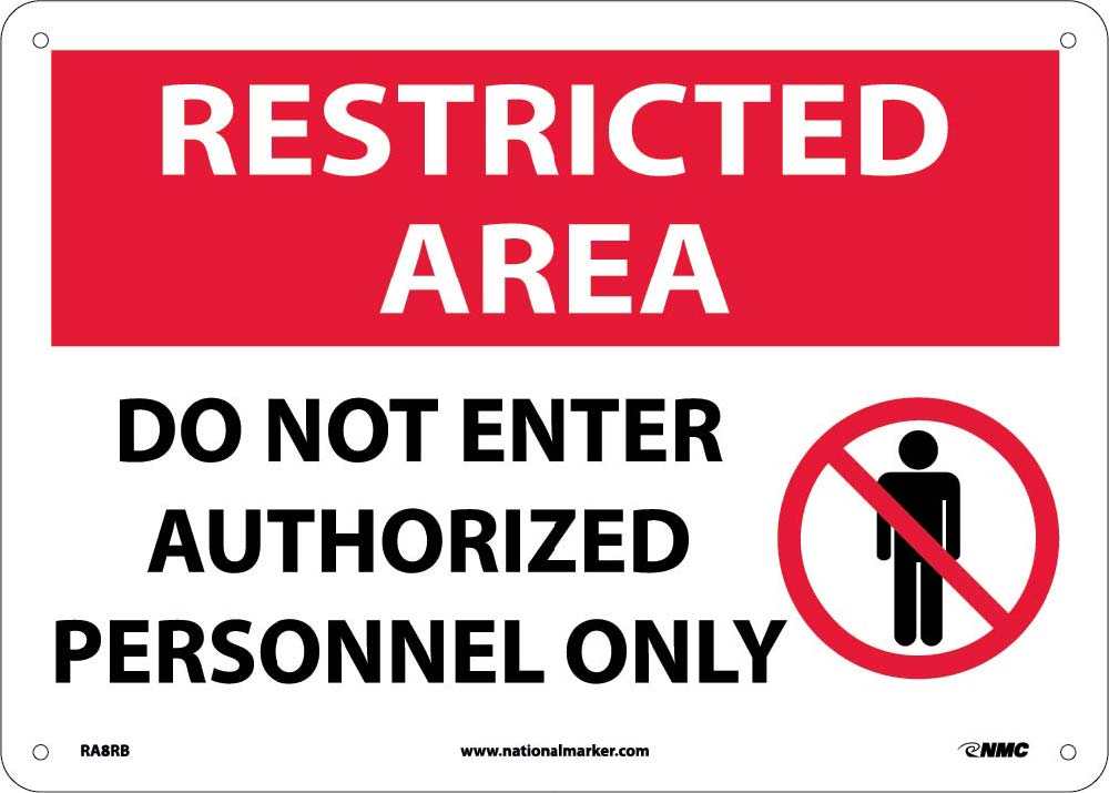 Restricted Area Do Not Enter Sign-eSafety Supplies, Inc