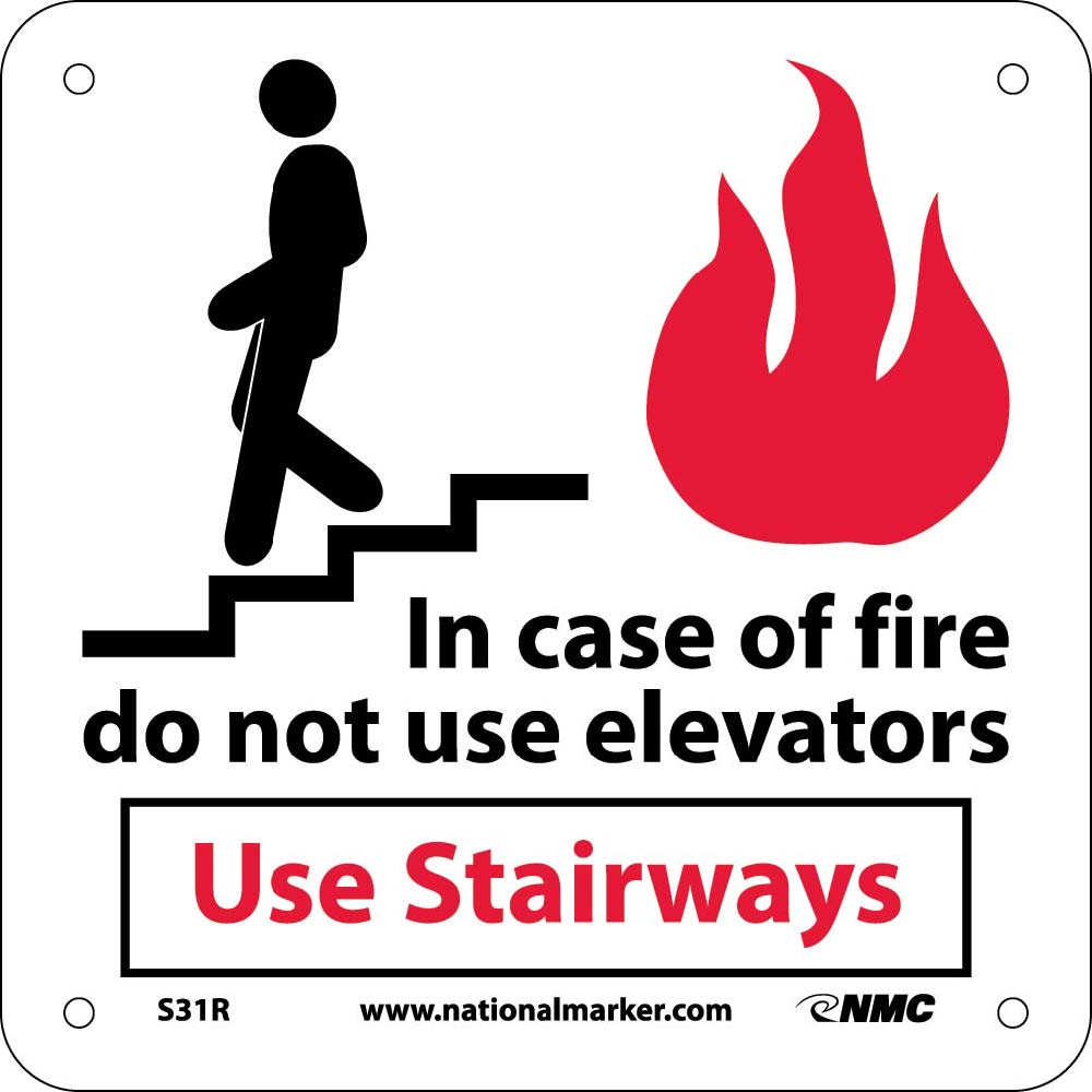 In Case Of Fire Do Not Use Elevators Sign-eSafety Supplies, Inc