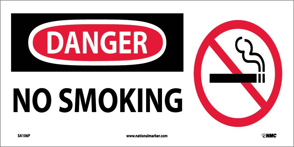 Danger No Smoking Sign-eSafety Supplies, Inc