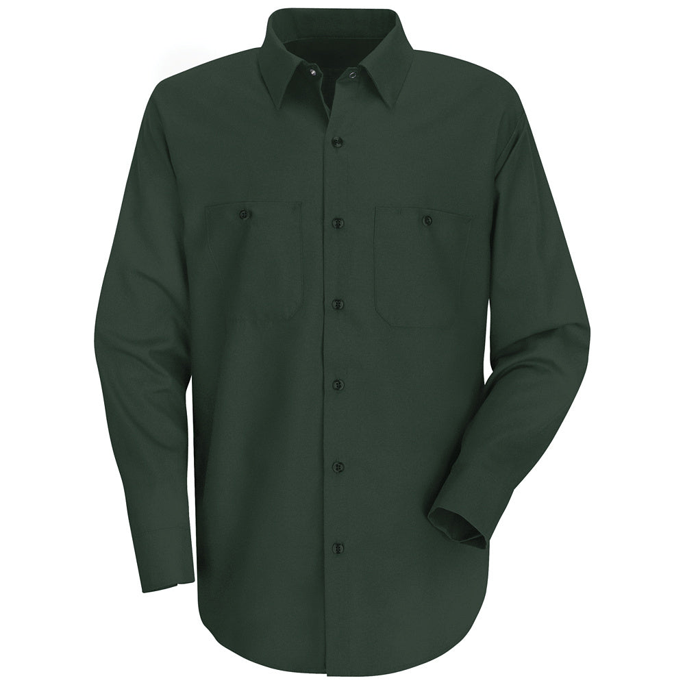 Red Kap Men's Wrinkle-Resistant Cotton Work Shirt SC30 - Spruce Green-eSafety Supplies, Inc