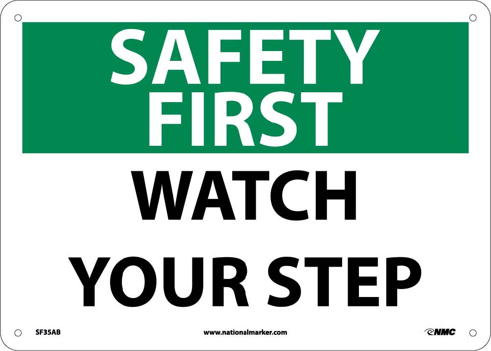 Safety First Watch Your Step Sign-eSafety Supplies, Inc