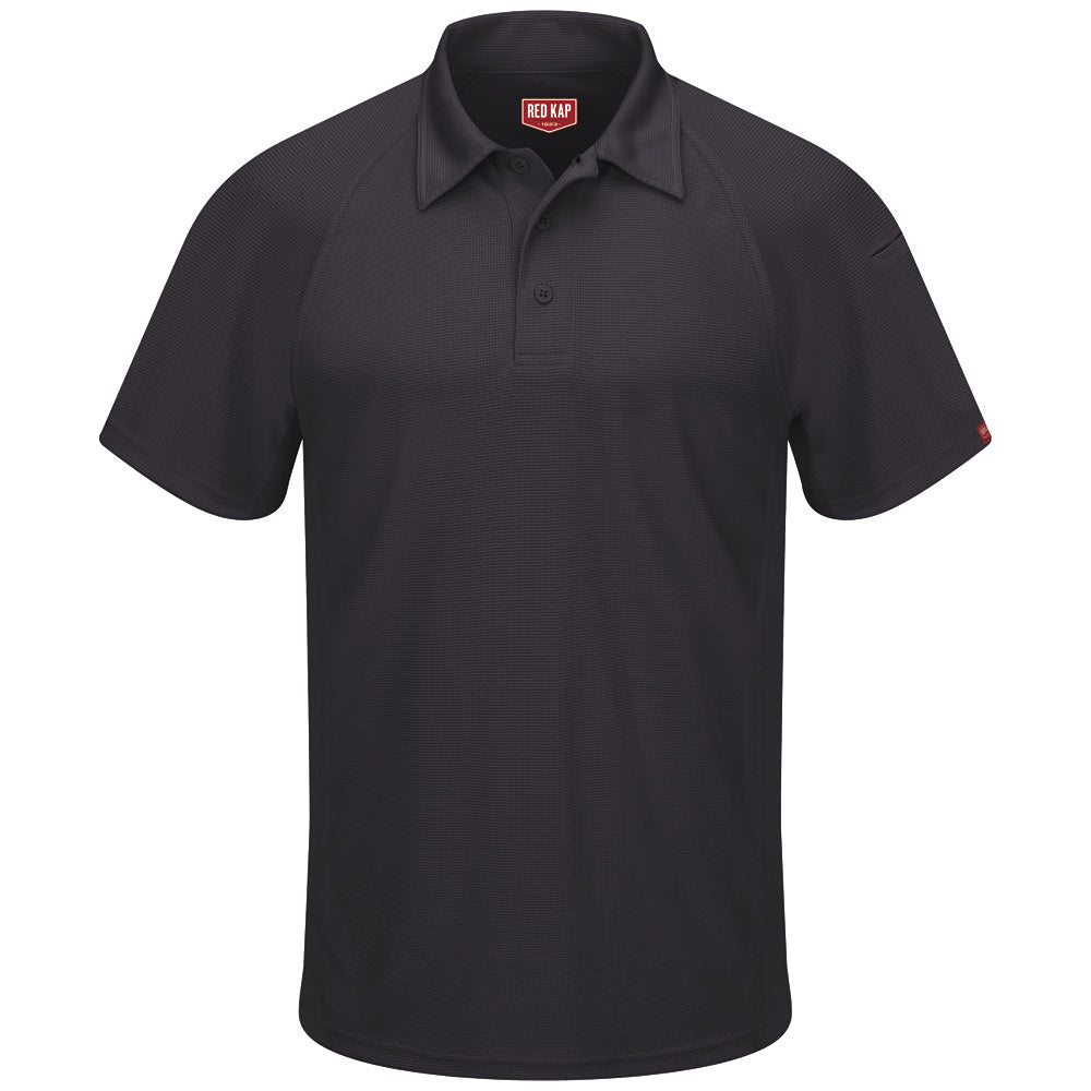 Red Kap Male Active Performance Polo SK92 - Black-eSafety Supplies, Inc