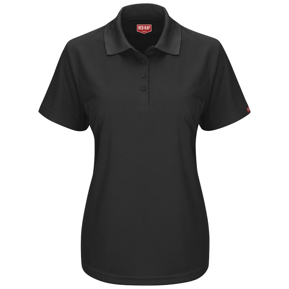 Red Kap Women's Flex Core Polo SK97 - Black-eSafety Supplies, Inc