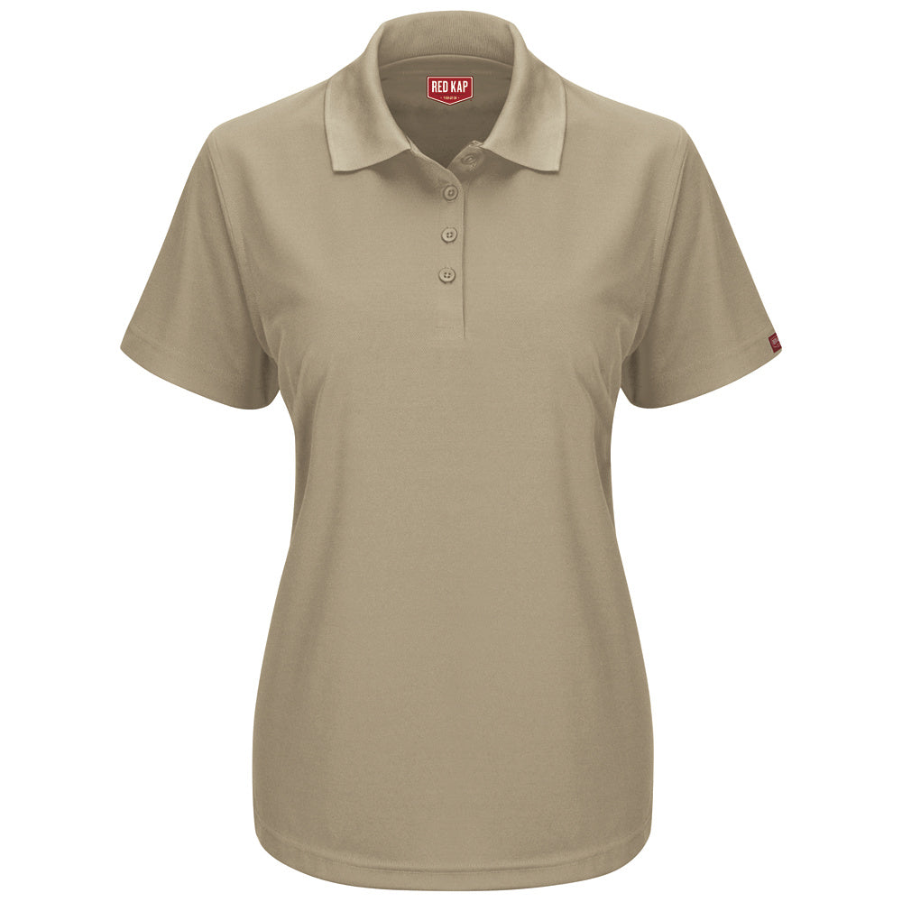 Red Kap Women's Flex Core Polo SK97 - Khaki-eSafety Supplies, Inc