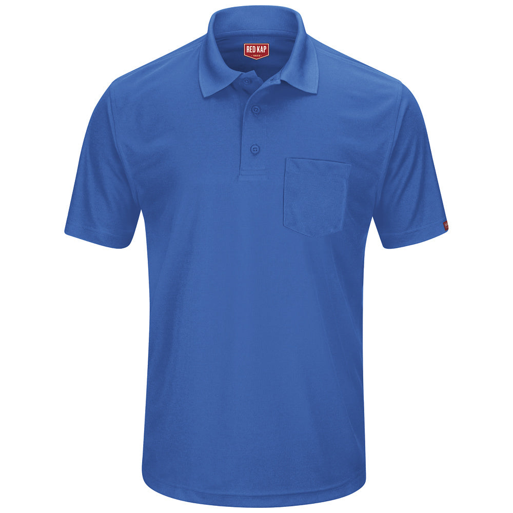 Red Kap Performance Knit® Men's Pocket Polo SK98 - Royal Blue-eSafety Supplies, Inc