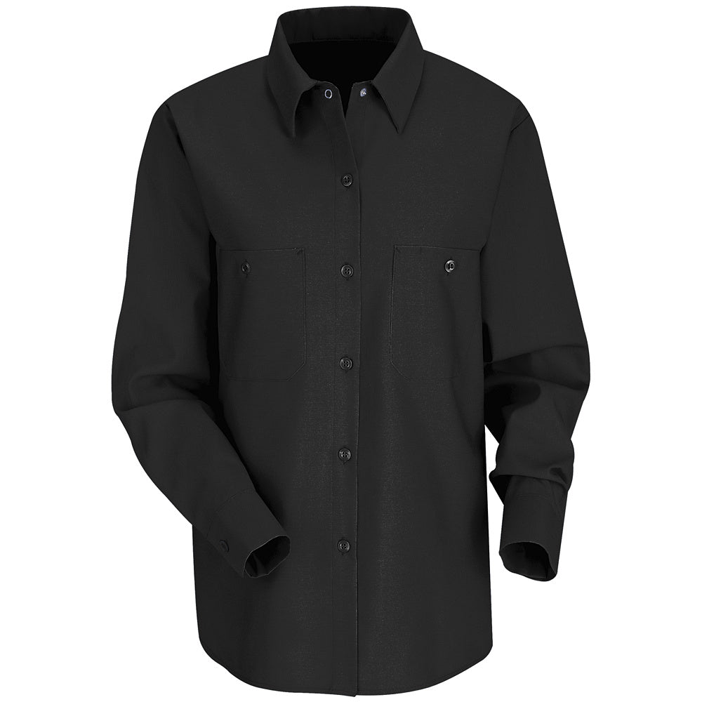 Red Kap Women's Industrial Work Shirt SP13 - Black-eSafety Supplies, Inc