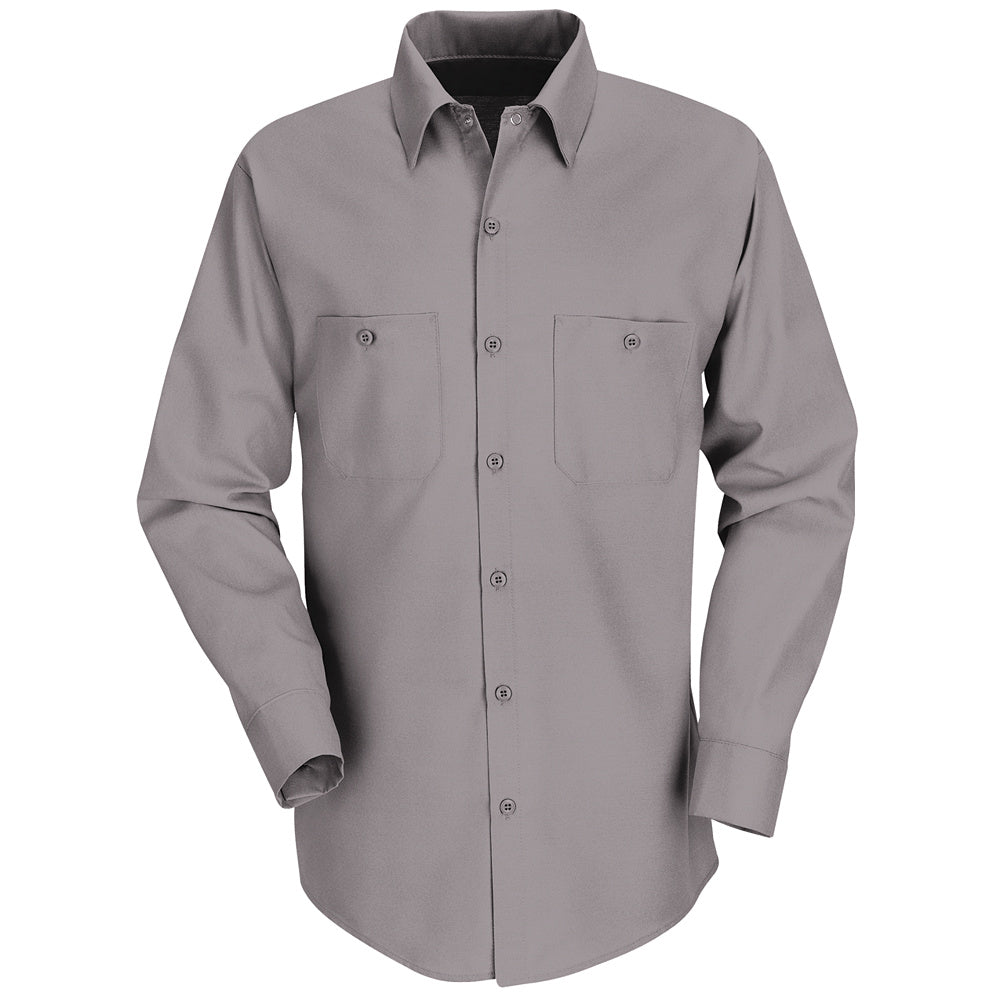 Red Kap Red Kap® Men’s Long-Sleeve Work Shirt  SP14 - Grey-eSafety Supplies, Inc