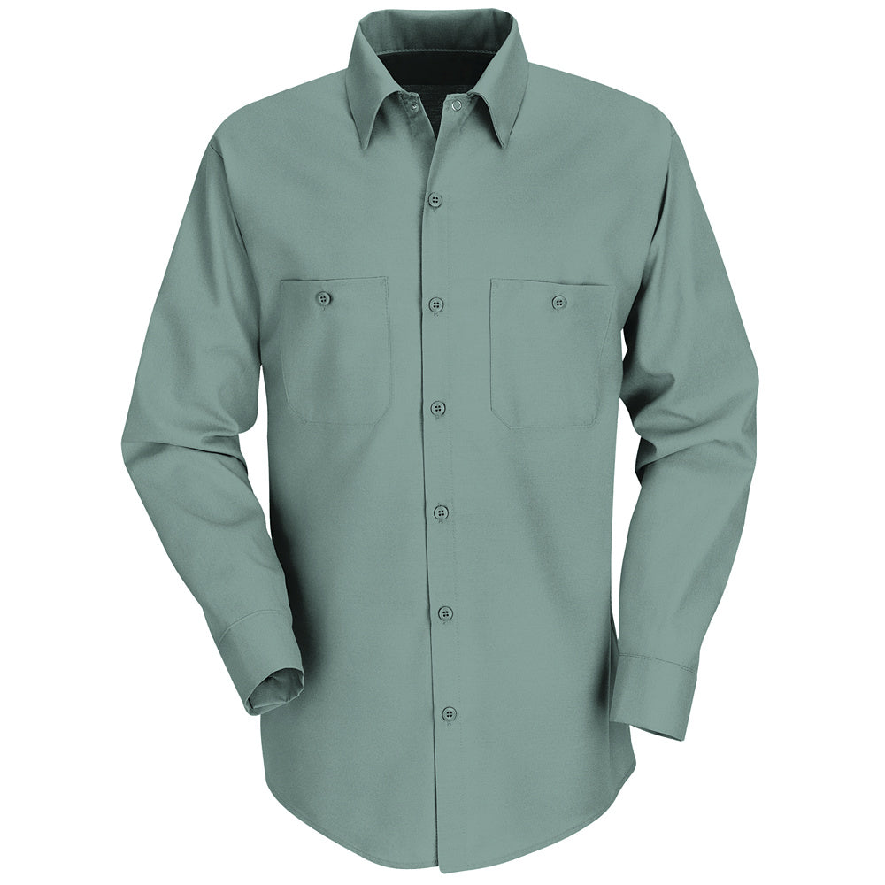 Red Kap Red Kap® Men’s Long-Sleeve Work Shirt  SP14 - Light Green-eSafety Supplies, Inc