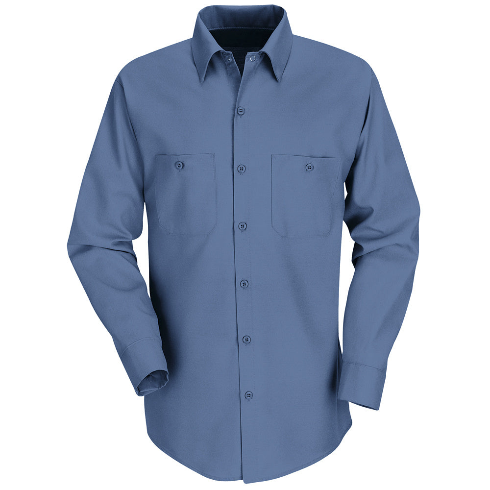 Red Kap Red Kap® Men’s Long-Sleeve Work Shirt  SP14 - Postman Blue-eSafety Supplies, Inc