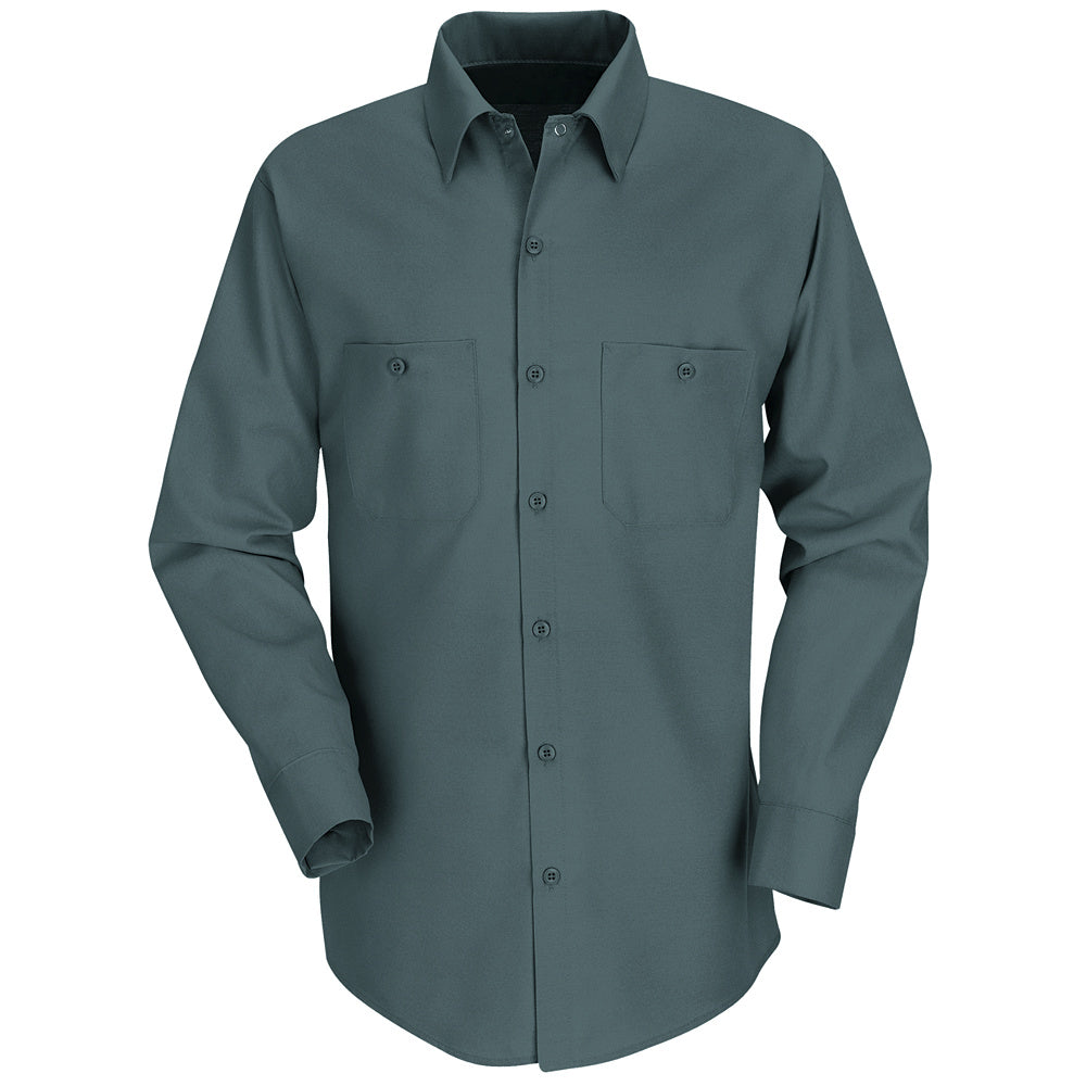 Red Kap Red Kap® Men’s Long-Sleeve Work Shirt  SP14 - Spruce Green-eSafety Supplies, Inc