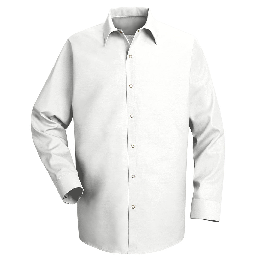 Red Kap Men's Specialized Pocketless Work Shirt SP16 - White-eSafety Supplies, Inc