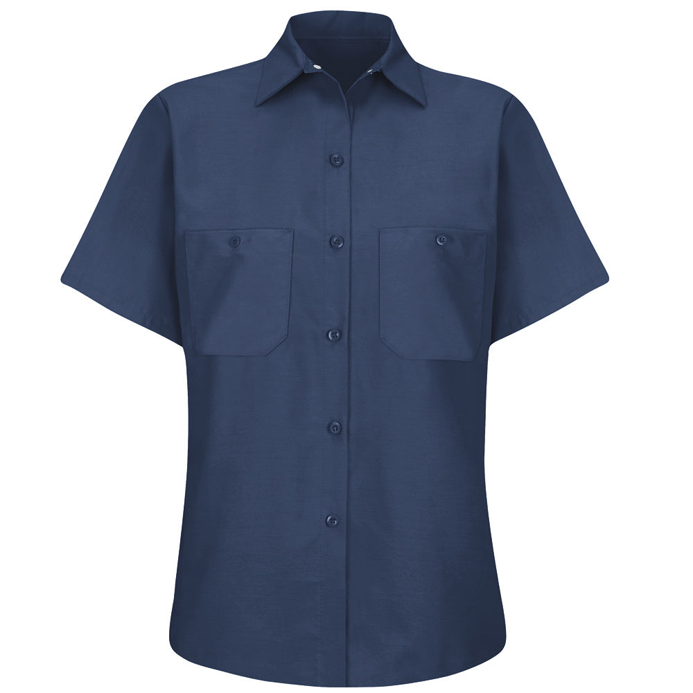 Red Kap Red Kap® Women's Short-Sleeve Work Shirt SP23 - Navy-eSafety Supplies, Inc