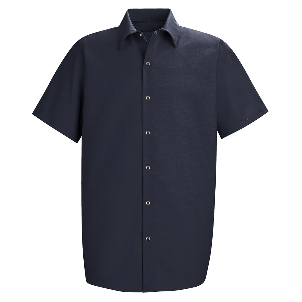 Red Kap Men's Specialized Pocketless Work Shirt SP26 - Navy-eSafety Supplies, Inc