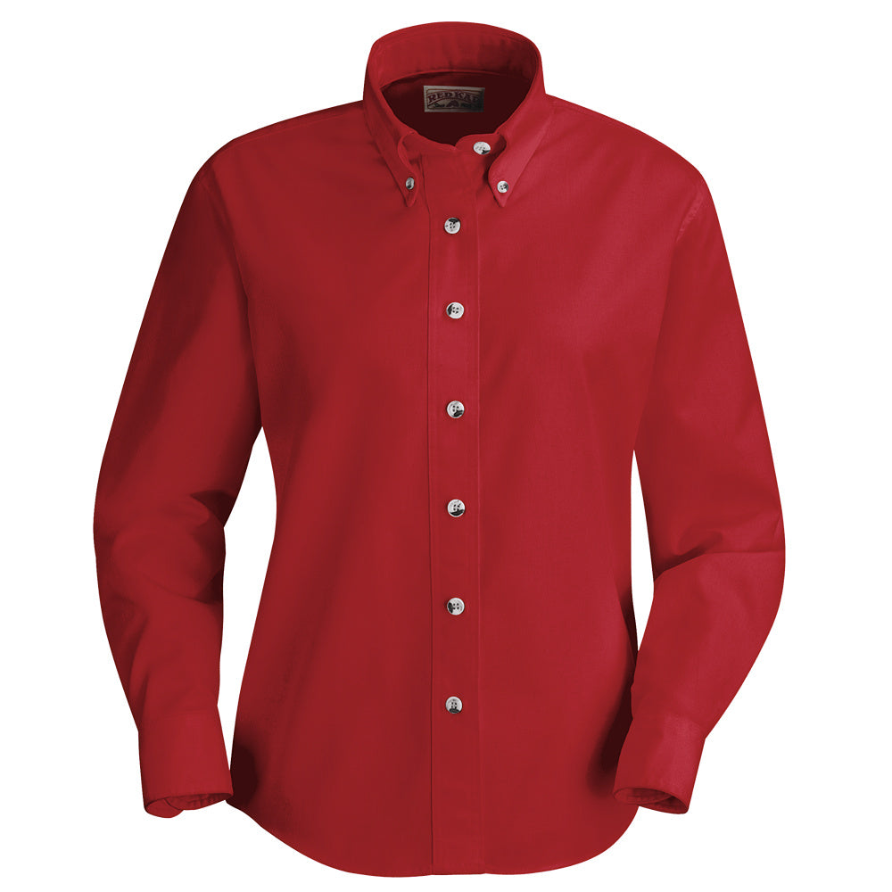 Red Kap Women's Poplin Dress Shirt SP91 - Red-eSafety Supplies, Inc